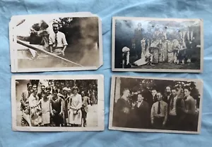 Vintage Photo Lot (4) Friends Men Women Children Cross Dresser People Unique - Picture 1 of 9