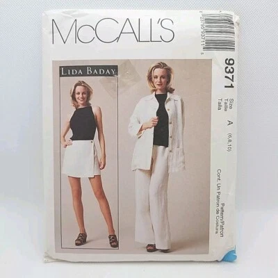 McCall's 9371 Misses' Jacket Skort Pants And Top Sewing Pattern Size 6-10 Uncut - Image 1 of 4