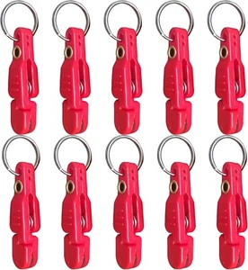 10pcs Release Clip Planer Board Downrigger Trolling weight Clip Ship Red - Picture 1 of 8