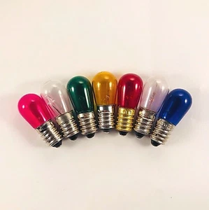2 PZ LAMPADINA LUMINARIE 5W 14V E14 BIANCO GIALLO BLU ROSSO VERDE NATALE LUCI - Foto 1 di 7