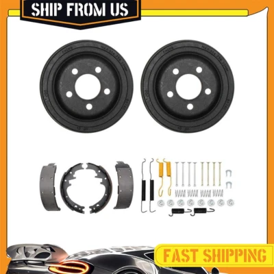 Rear Kit Brake Drums & Brake Shoes Hardware Kit For Plymouth Barracuda 1973-1974 - Image 1 of 4
