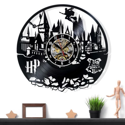 Harry Potter Vinyl Wall Clock Gift Surprise Ideas Friends Birthdays Home Decor - Image 1 of 4