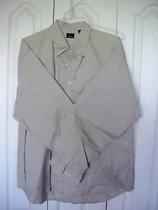 Camicia uomo maniche lunghe XL XLarge Arrow beige abito casual bottoni davanti cotone - Foto 1 di 3