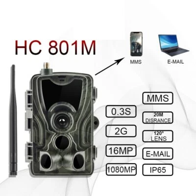 2G Camera 20MP 1080P MMS/SMTP/SMS Wireless Cameras Photo Traps HC801M - Image 1 of 4