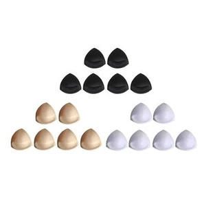 3Pairs Triangle Bra Inserts Pads Removable Bra Cups Inserts Replacement Pads - Picture 1 of 10