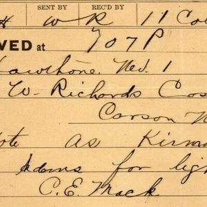 Scarce Vintage 1901 Western Union Telegraph "May Not Live That Long" C. E. Mack  - Picture 1 of 4