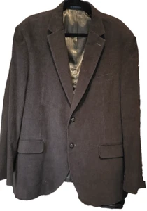 Dockers Blazer Men's Size 48R Brown Cotton Corduroy Lined 2 Button Sports Jacket - Picture 1 of 12