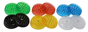 6cm Acrylic Manual Herb Tobacco Grinder Smoke Spice Crusher - Assorted - Picture 1 of 6