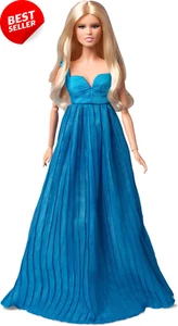 Claudia Schiffer Doll in Versace,Floor-Length Cerulean Gown, Fashion Collectible - Picture 1 of 12