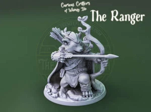 Curious Critters of Whimsy Isle. "The Ranger" miniature for DnD RPG, Tabletop... - Bild 1 von 9