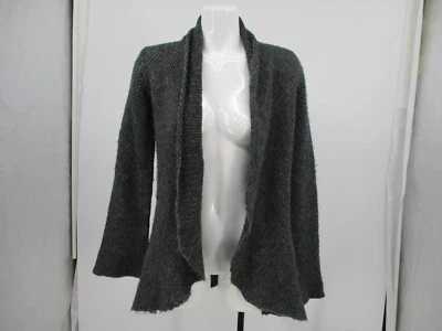 Cárdigan de madera para mujer M/L gris Dylan Mohair lana suave frente abierto suéter Foto 1 de 4