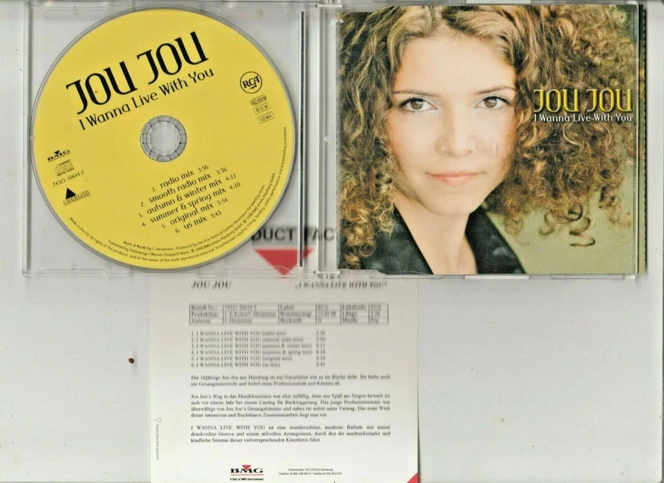 Jou Jou I wanna live with you  [Maxi-CD mit Promo Info  Sheet  rar !!!] - Bild 1 von 1