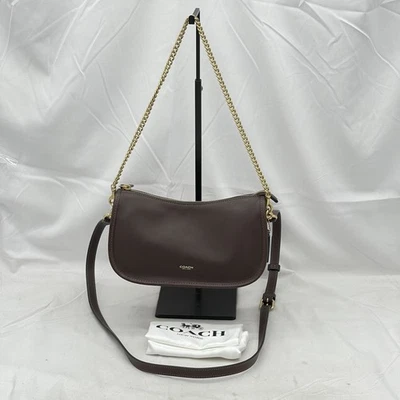 Coach Womens Waverly Crossbody Shoulder Bag Leather  CCC36 Maple/Brass - Image 1 of 4