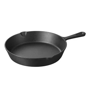 Cast Iron Skillets Non-Stick Frying Pans Griddle Egg Pan Round Indoor/Outdoor... - Picture 1 of 6