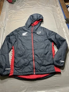 Fox Racing x Honda Jacket Mens XL Puffer Polartec Powerfill Cordura - Picture 1 of 12