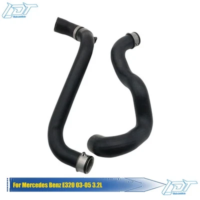 2Pcs Upper & Lower Radiator Coolant Hose Kit For Mercedes Benz E320 2003-05 3.2L - Image 1 of 4