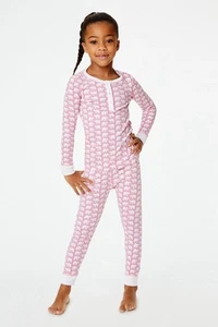 Roller Rabbit Kids Hathi Pajamas Pink Elephant Girls Size 6 - Picture 1 of 5