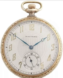 Waltham Model 1894 Mens 19j Openface Running Vintage Pocket Watch - Picture 1 of 4