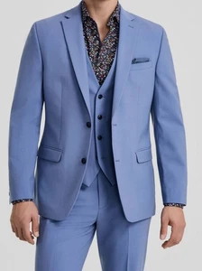 Bar III Mens Blue Solid Slim-Fit Sport Coat Suit Jacket Size 38R - Picture 1 of 2