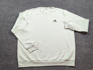 Adidas Sweatshirt Mens 2XL Green Long Sleeve Performance Lightweight - Picture 1 of 9