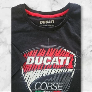 Ducati Motorcycles Ducatiana Logo Licensed T-Shirt Large L Black Tee Bike - Picture 1 of 9