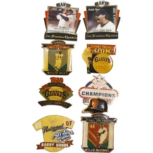 Menge 8 San Francisco Giants Pins Baseball Team Fan Souvenir Sammler MLB Pin - Bild 1 von 5