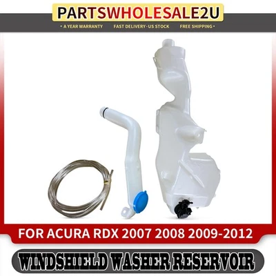 Windshield Washer Reservoir with Cap & Pump & Hose for Acura RDX 2007 2008-2012 - Image 1 of 4