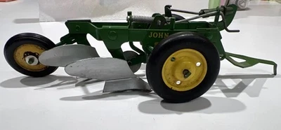 John Deere 2-Bottom  Metal Plow made In  USA Eska Ertl 1950s? See Pics Read Desc - Image 1 of 4