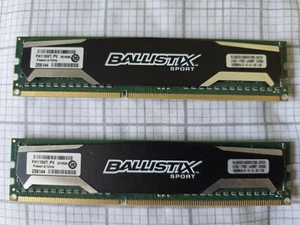 Crucial Ballistix Sport 16GB 2x8GB DDR3-1600 PC3-12800 BLS8G3D1609DS1S00 - Picture 1 of 1