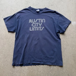 Vintage 2000's Austin City Limits ACL Texas Music Festival Navy Blue Shirt XL - Bild 1 von 5