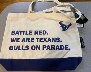 BRAND NEW LogoBrands Houston Texans Favorite Things Canvas Tote Bag - Picture 1 of 3