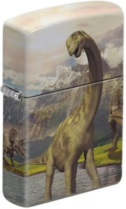 Dinosaurier Landschaft - vollfarbig bedrucktes Reißverschlussfeuerzeug - Bild 1 von 3