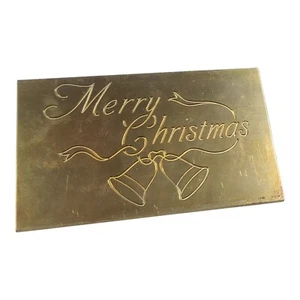 Nuovo Hermes Buon Natale Ottone Master Font Scritta Elegante - Foto 1 di 3