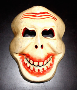 Made  in Nepal wooden skull face mask New