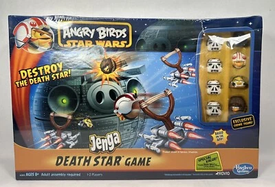 Angry Birds Star Wars Дженга Звезда Смерти Игра Hasbro Новая Запечатанная ПОВРЕЖДЕННАЯ КОРОБКА - Изображение 1 из 4