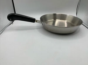 Revere Ware 9 inch 96j Fry Pan Skillet 18 01 Stainless Steel w Insulated Handle - Picture 1 of 8