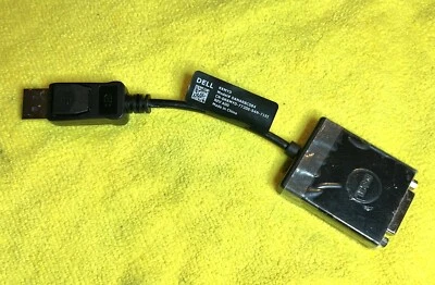 Genuine DELL Display Port DP Male to DVI Female Adapter Cable KKMYD DANARBC084 - Image 1 of 4