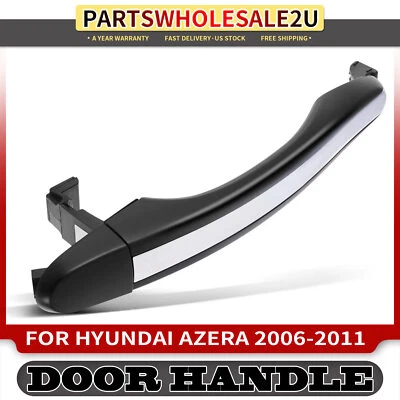 Передняя правая черная и хромированная внешняя дверная ручка для Hyundai Azera 2006-2011 - Изображение 1 из 4