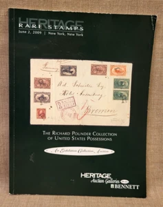 2009 Heritage Rare Stamps Illustrated Auction Catalog Richard Pounder Collection - Picture 1 of 12