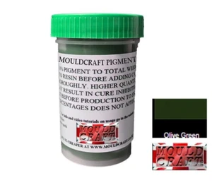 Pigmento verde oliva para gelcoat de poliéster / capa superior de resina 100 g MOLDES DE FIBRA DE VIDRIO - Imagen 1 de 2