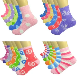 (3-10 Pairs) For Women Soft Winter Warm Cozy Fuzzy Home Slipper Socks Size 9-11 - Picture 1 of 20