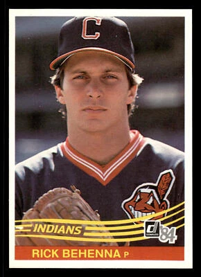 Rich Behenna 1984 Donruss #346 Cleveland Indians - Image 1 of 2