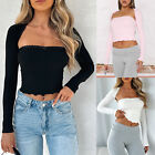 Slim Fit 2 Piece Top Suit Solid Color Ladies Strapless Top Cardigan Daily Outfit