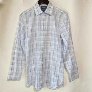 Camisa Bonobos Para Hombres Azul Y Blanco A Medida Calce Ajustado Abotonada Talla 16/33 - Imagen 1 de 7