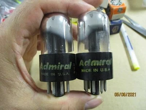 2 admiral sylvania RCA ge 6Sn7GT tubes tested vt-7 - Picture 1 of 1