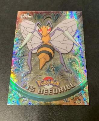 Pokemon Pokémon Topps SPECTRA Chrome #15 Beedrill Series 1-VG - Image 1 of 4