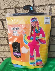 Groovy Girl Chica Hippie Girl’s Halloween Costume Size Child Large 12-14 years - Picture 1 of 12
