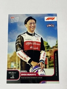 Carta Topps Now Formula1 F1 Road to 2022 Formula 1 P07 Zhou Guanyu RC Rookie - Foto 1 di 1