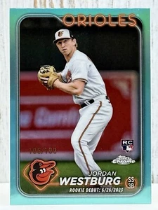 Jordan Westburg RC Aqua Refractor /199 - 2924 Topps Chrome Update #USC117 - Bild 1 von 2