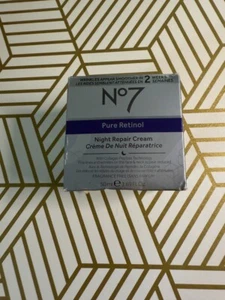 No7 Pure Retinol Night Repair Cream 1.69 floz/50ml - Picture 1 of 5